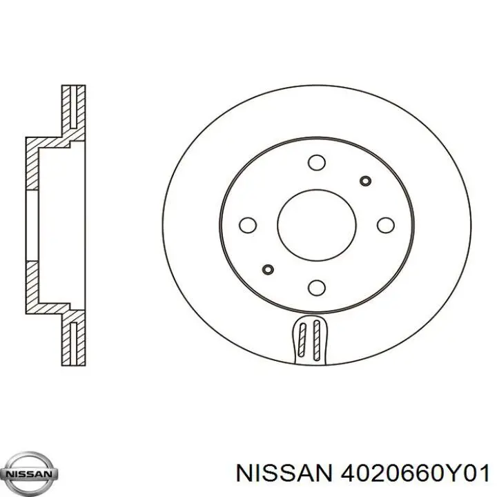 Диск переднього гальма Nissan/Infiniti 4020660Y01 ціна, від 25.07 USD