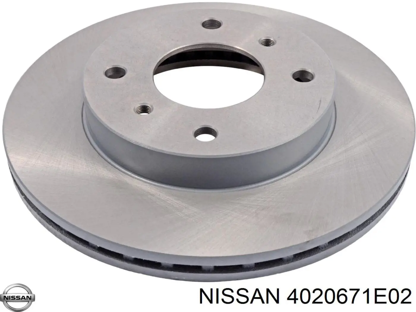 4020671E02 Nissan диск гальмівний передній