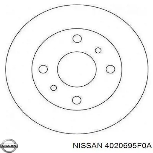 Диск гальмівний передній 4020695F0A Nissan