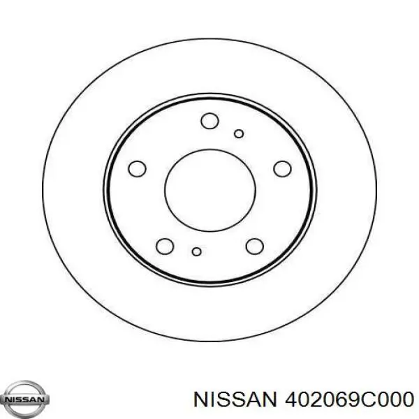 Гальмівні диски передні 402069C000 Nissan/Infiniti