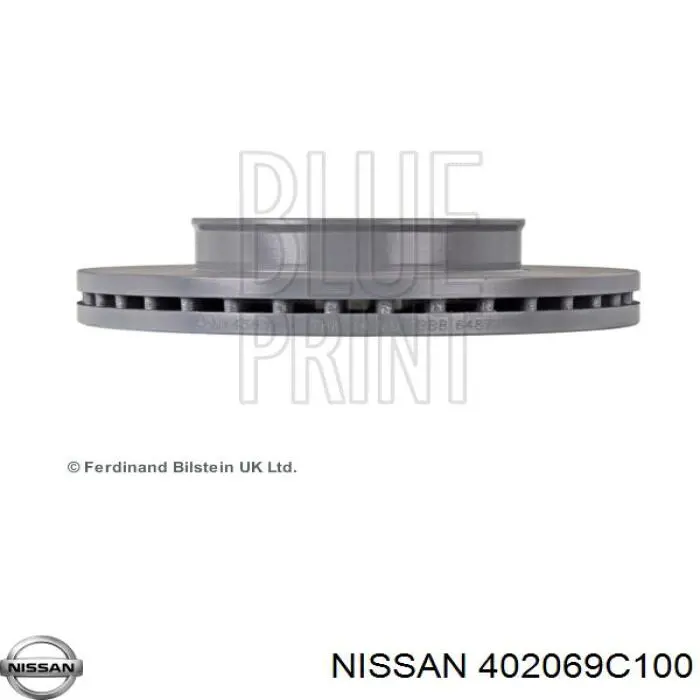 Диск переднього гальма Nissan/Infiniti 402069C100 ціна, від 35.89 USD