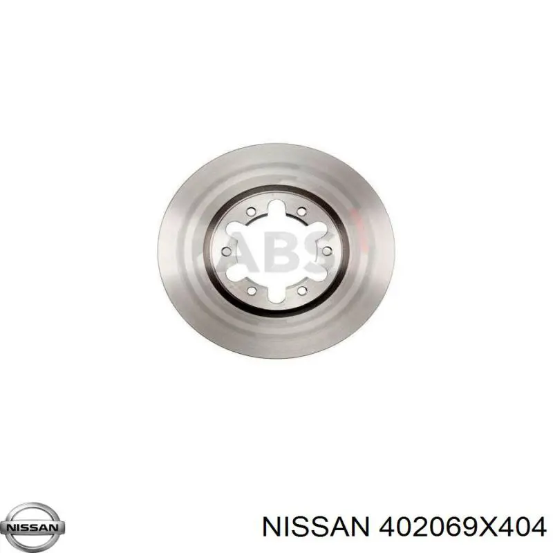 Гальмівні диски передні 402069X404 Nissan/Infiniti