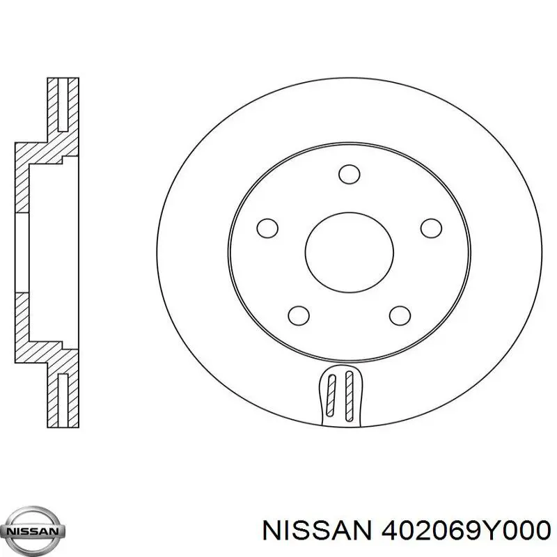Купити 402069Y000 Nissan/Infiniti Ротор гальмівний