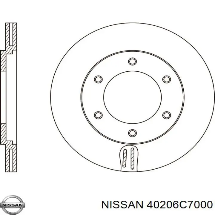 Купити 40206C7000 Nissan/Infiniti Ротор гальмівний