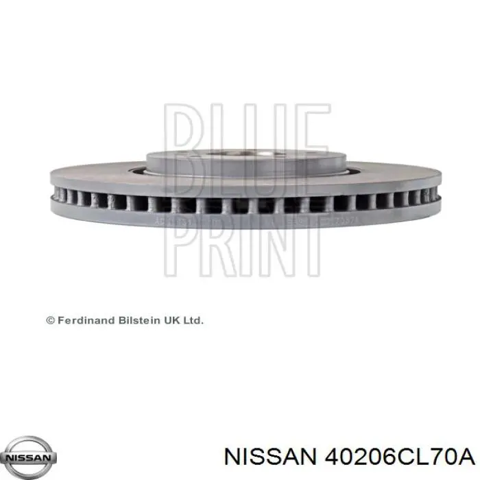 Диск переднього гальма Nissan/Infiniti 40206CL70A ціна, від 81.93 USD
