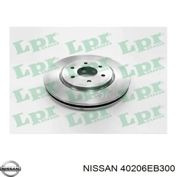 Диск переднього гальма Nissan/Infiniti 40206EB300 ціна, від 20.27 USD