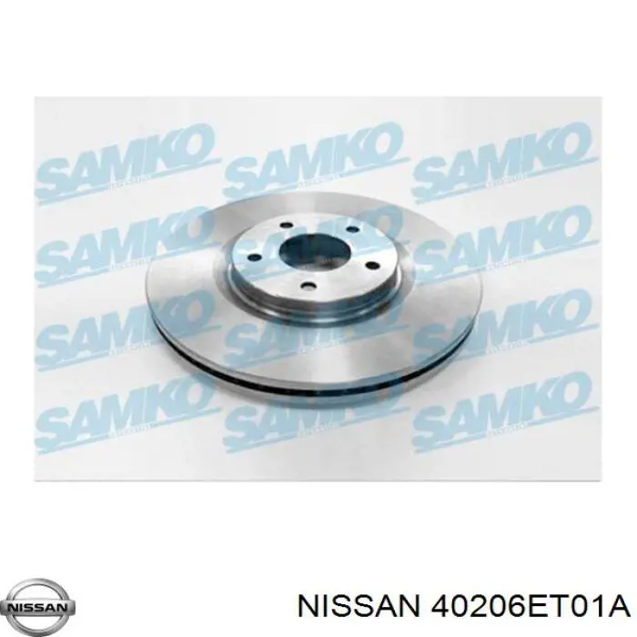 Диск переднього гальма Nissan/Infiniti 40206ET01A ціна, від 58.12 USD