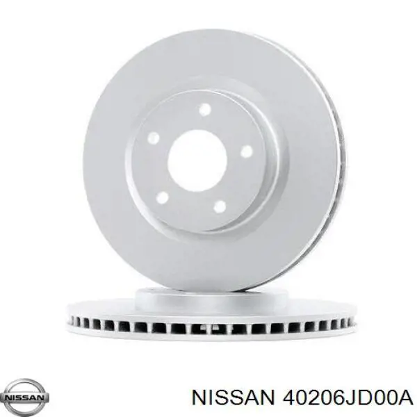 Диск переднього гальма Nissan/Infiniti 40206JD00A ціна, від 25.34 USD