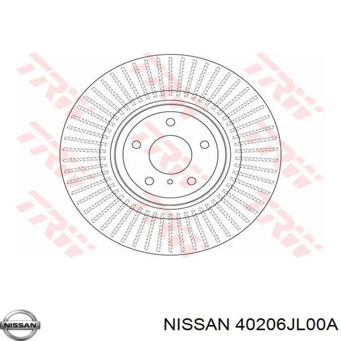 Гальмівні диски передні 40206JL00A Nissan/Infiniti