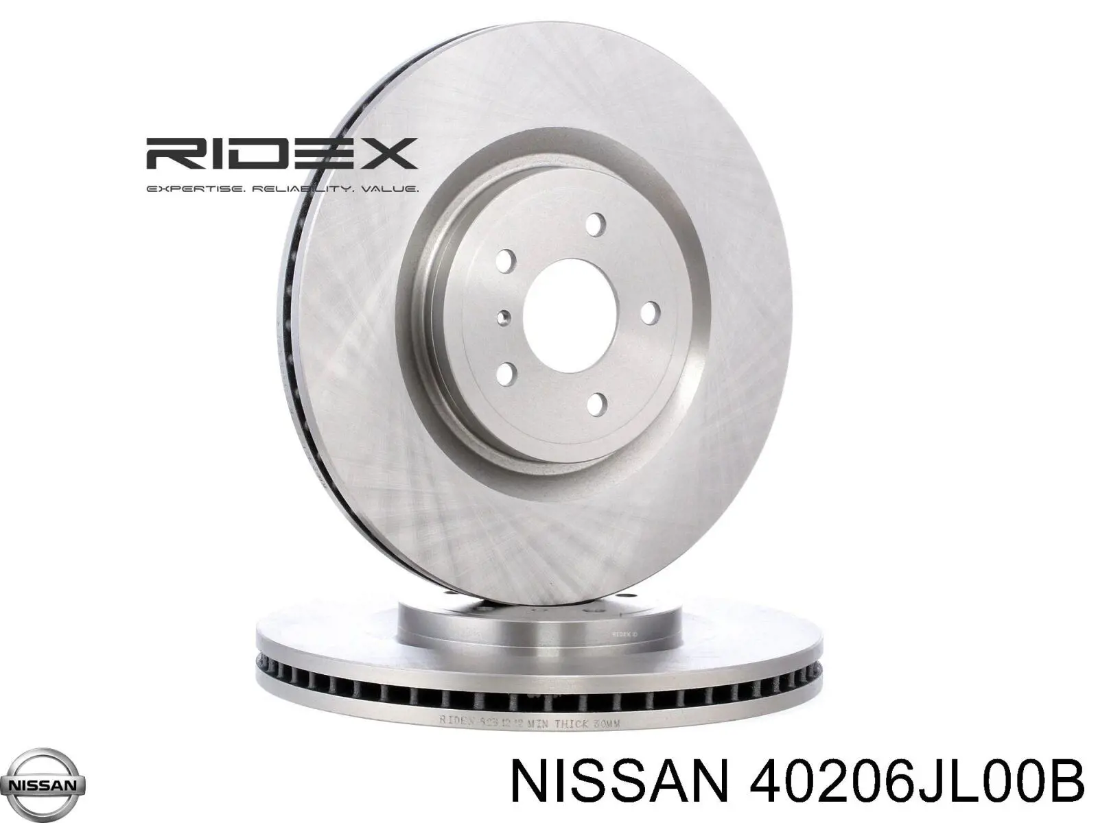 Диск переднього гальма Nissan/Infiniti 40206JL00B ціна, від 88.08 USD