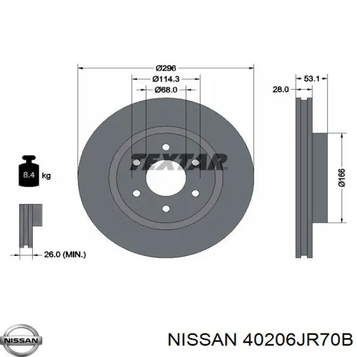 Диск переднього гальма Ferodo DDF3061C ціна, від 63.82 USD