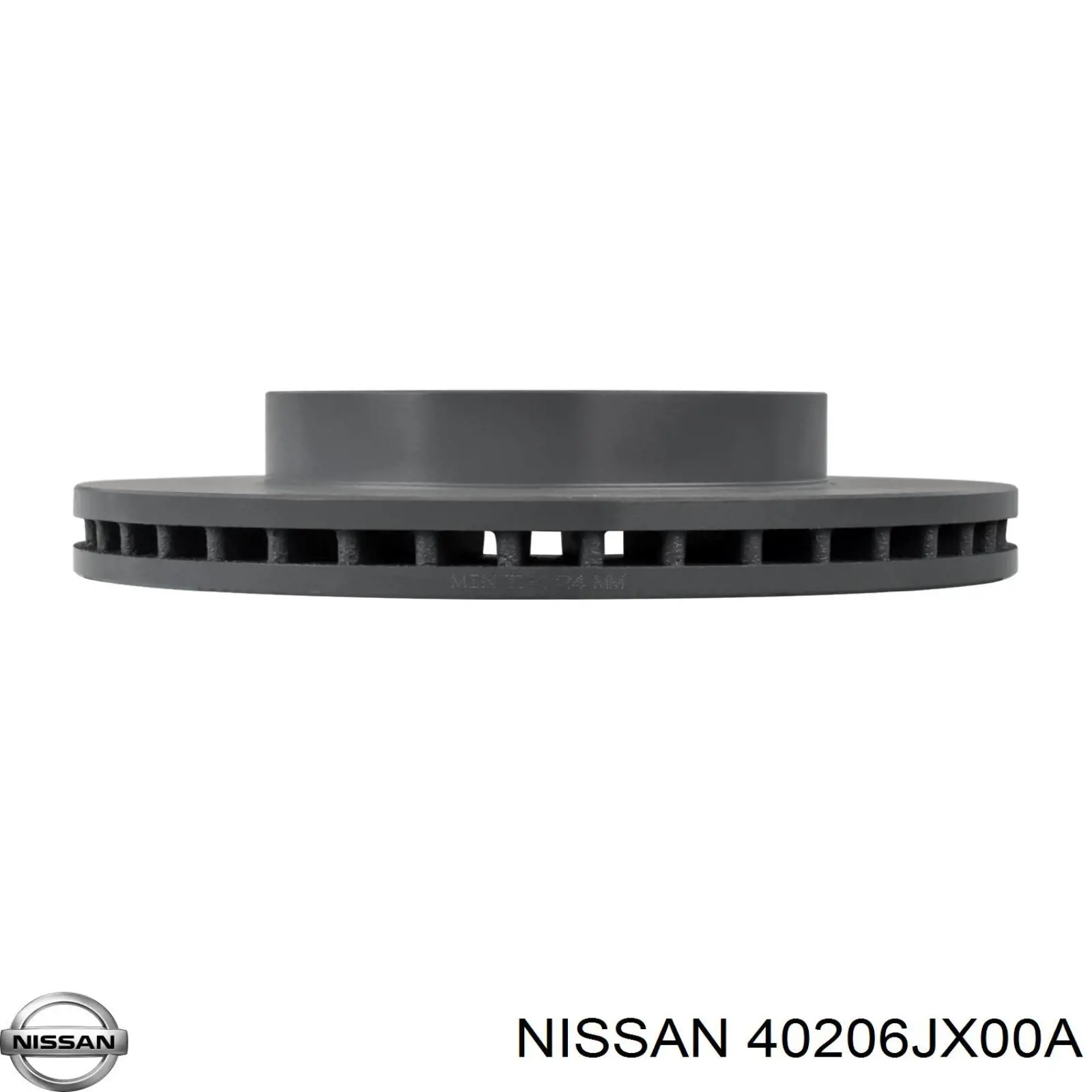 Диск гальмівний передній Nissan/Infiniti 40206JX00A