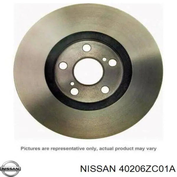 40206ZC01A Nissan/Infiniti Гальмо дискове переднє