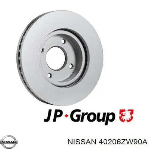 Гальмівні диски передні 40206ZW90A Nissan/Infiniti