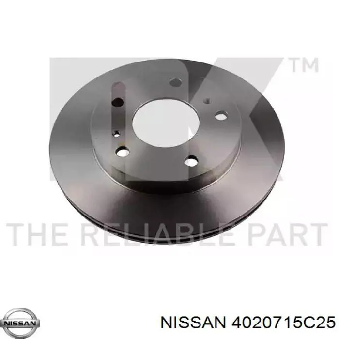 4020715C25 Nissan/Infiniti Гальмо дискове переднє