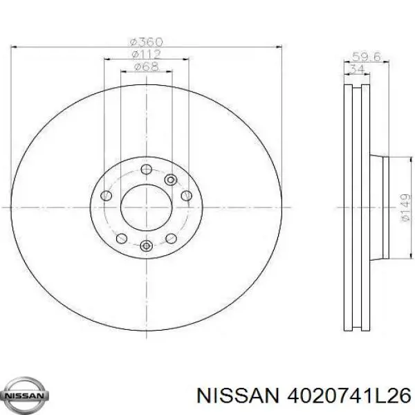  4020741L26 Nissan