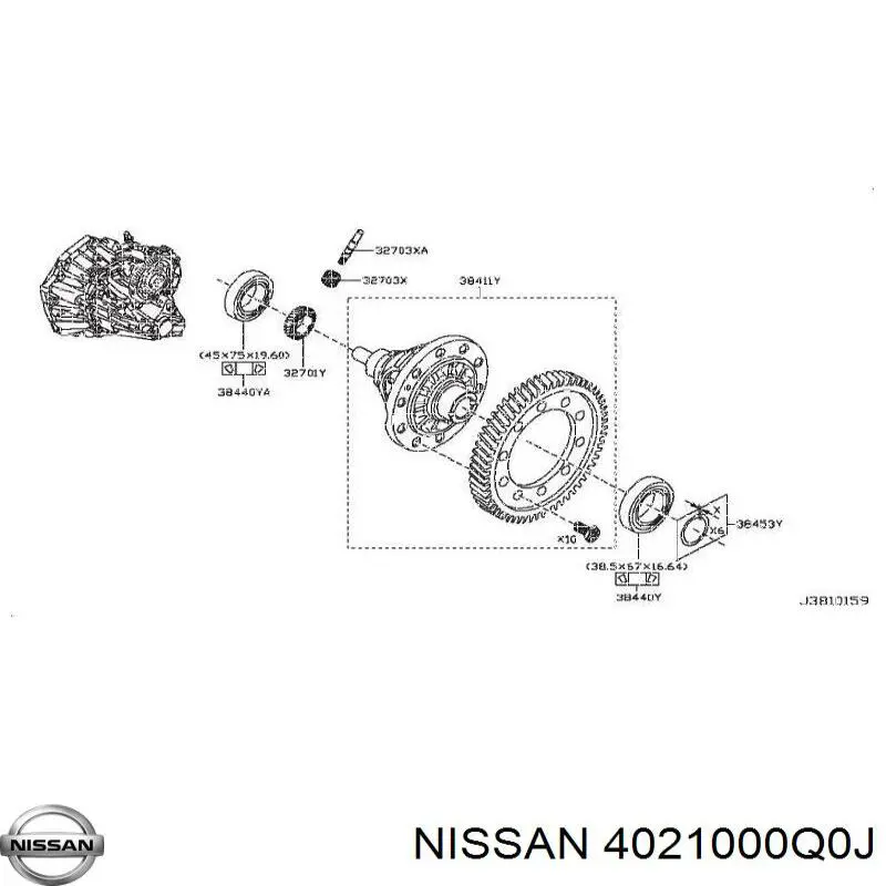 4021000Q0J Nissan/Infiniti 