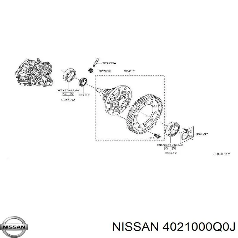 Купити 4021000Q0J Nissan/Infiniti 