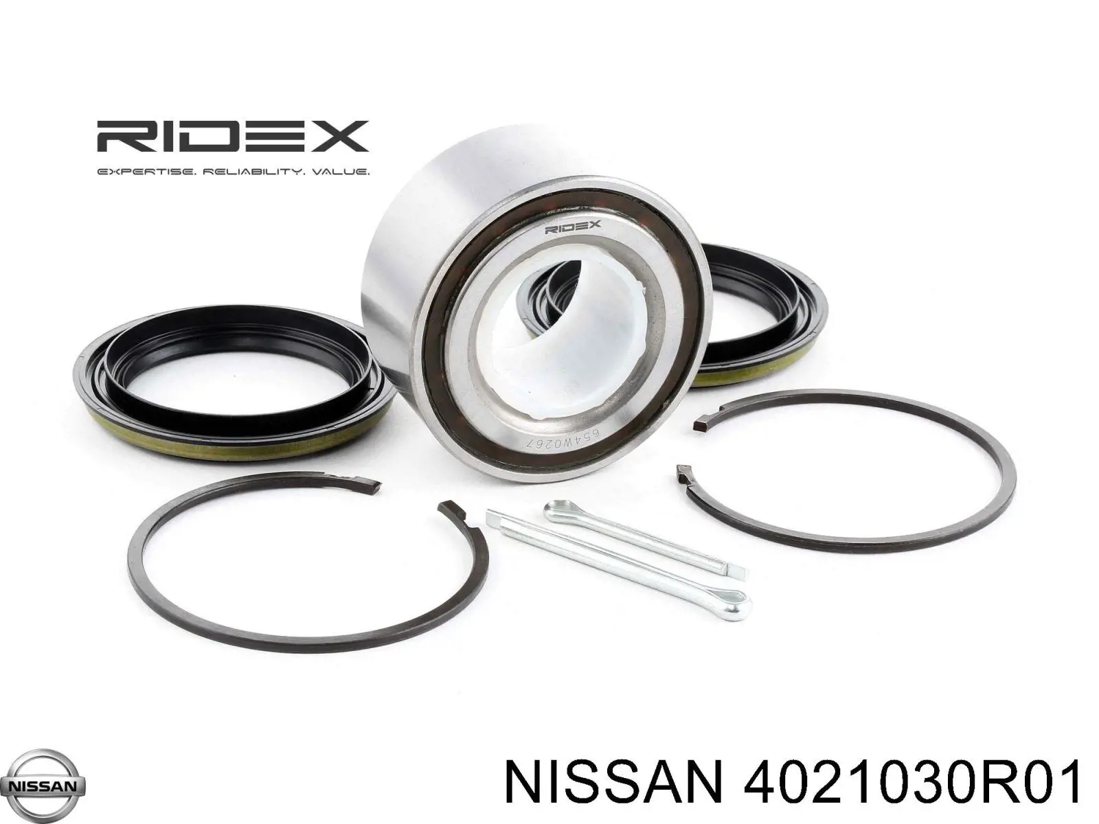 Комплект підшипник маточини передньої Nissan/Infiniti 4021030R01 ціна, від 24.33 USD