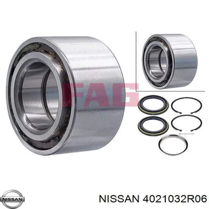 Підшипник маточини передньої 4021032R06 Nissan