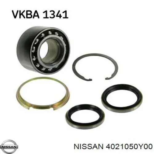 Комплект підшипник маточини передньої Nissan/Infiniti 4021050Y00 ціна, від 14.82 USD