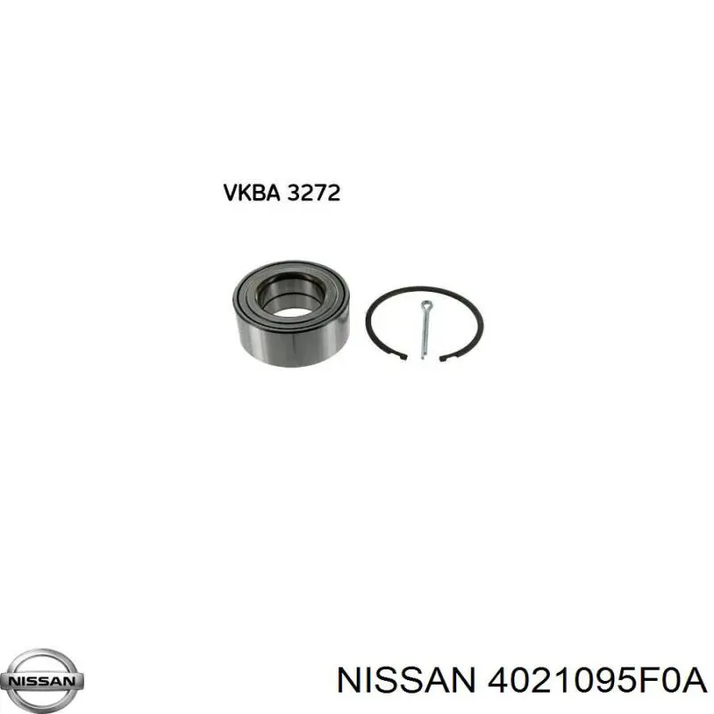 Комплект підшипник маточини передньої Nissan/Infiniti 4021095F0A ціна, від 29.11 USD