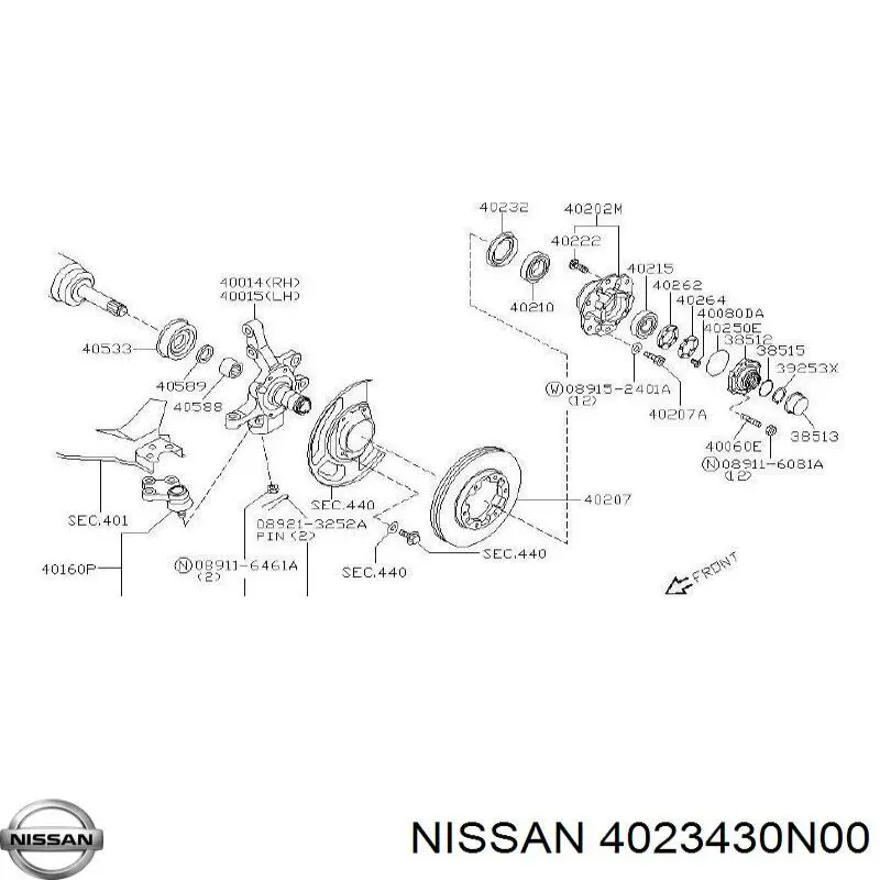 Купити 4023430N00 Nissan/Infiniti 