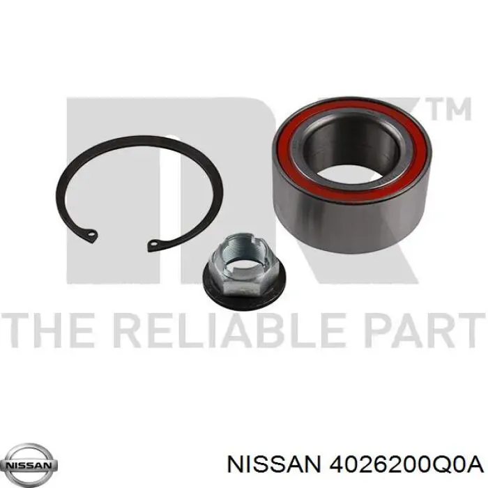 Підшипник маточини передньої 4026200Q0A Nissan