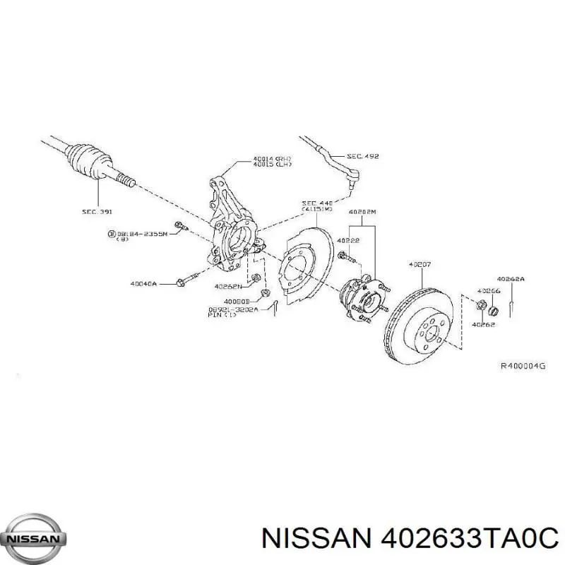  Nissan/Infiniti 402633TA0C ціна, від 6.33 USD