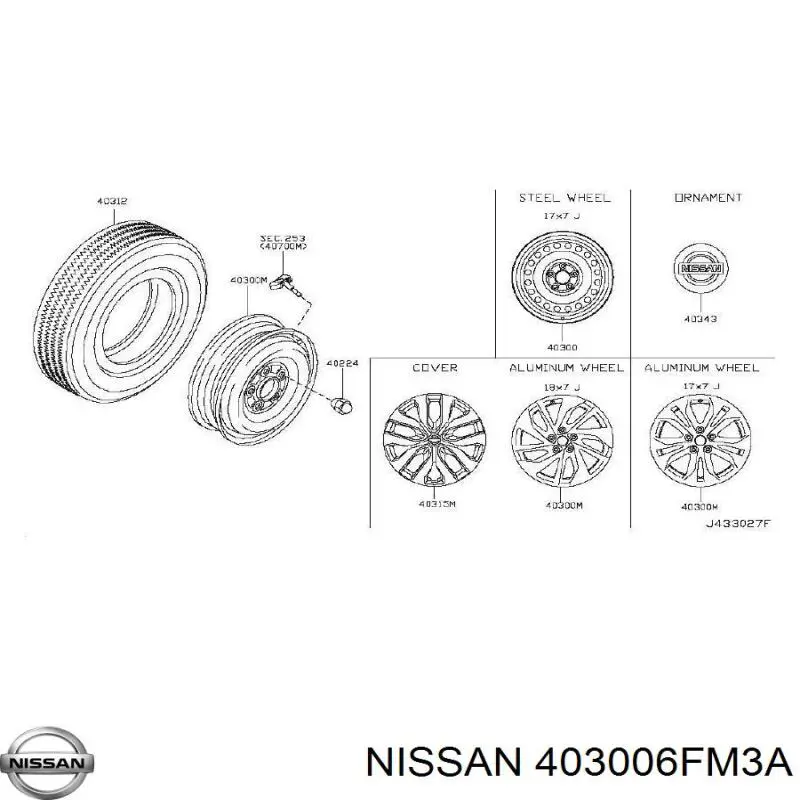  403006FM3A Nissan