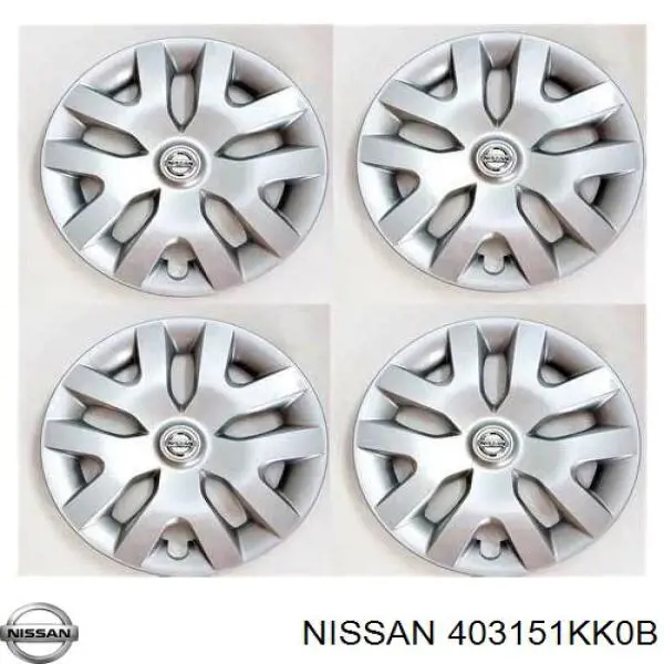 Ковпак колісного диска 403151KK0B Nissan