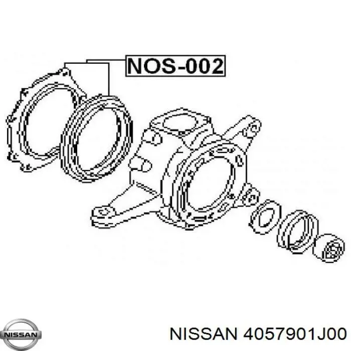 4057901J00 Nissan сальник переднього поворотного кулака