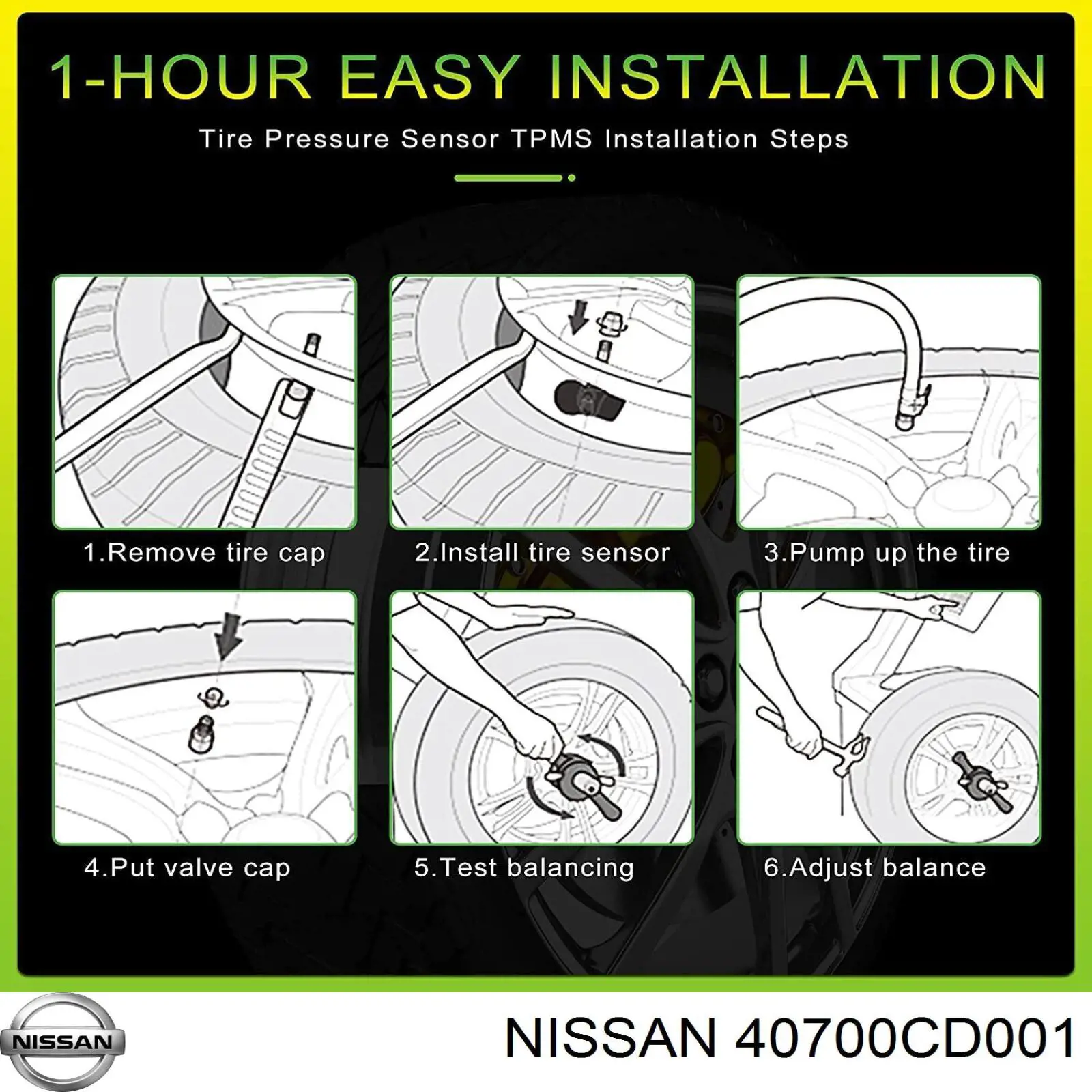 Датчик тиску повітря в шинах Nissan Murano (Z50) (Нісан Мурано)