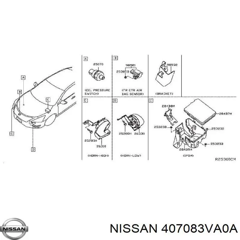  407083VA0A Nissan