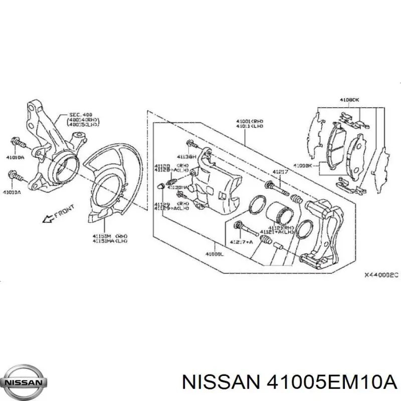  41005EM10A Nissan/Infiniti