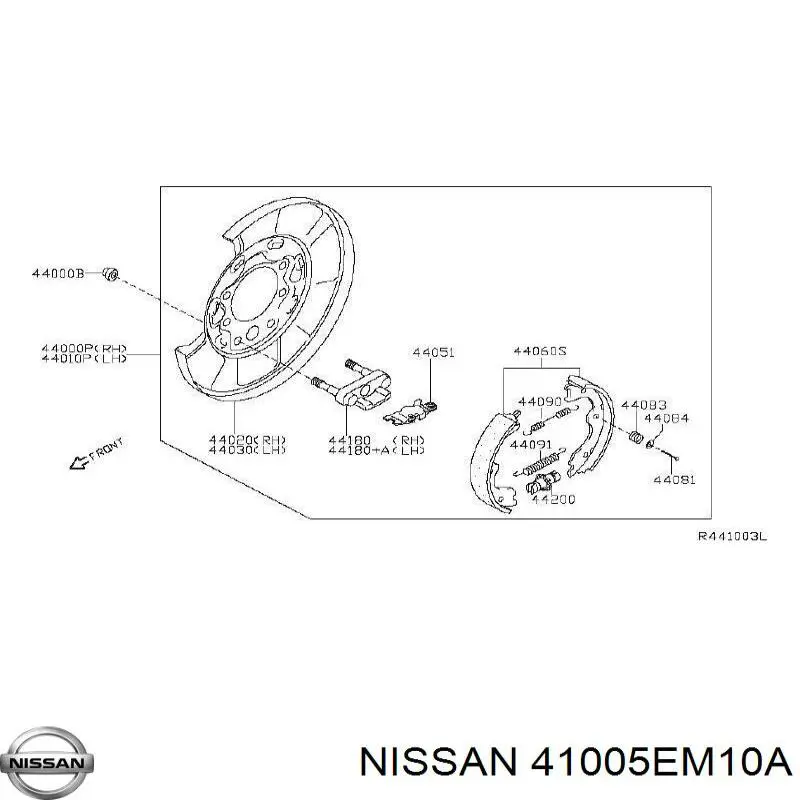  Nissan/Infiniti 41005EM10A ціна, від 6.64 USD