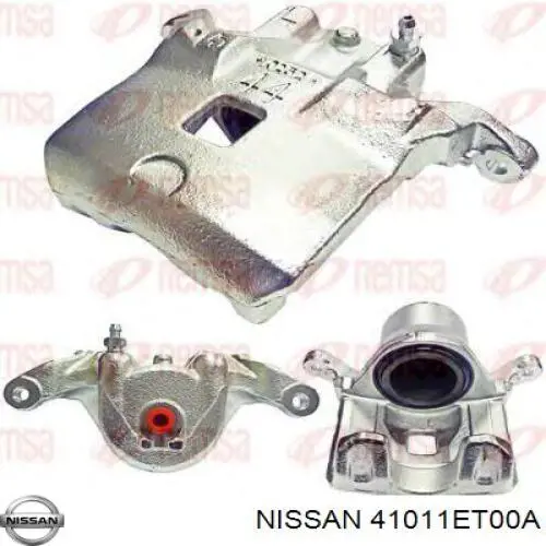 Супорт гальмівний передній лівий Nissan/Infiniti 41011ET00A ціна, від 34.20 USD