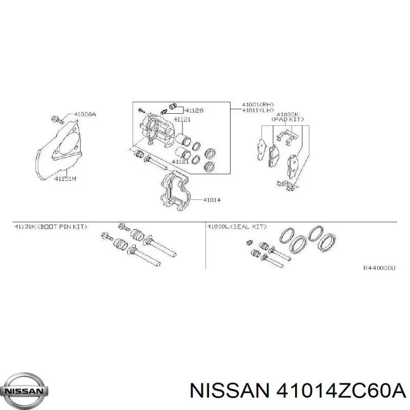  Nissan/Infiniti 41014ZC60A ціна, від 270.98 USD