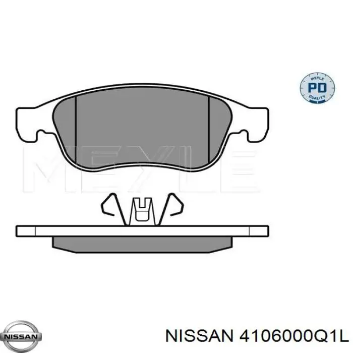 Гальмівні колодки Nissan/Infiniti 4106000Q1L ціна, від 20.95 USD