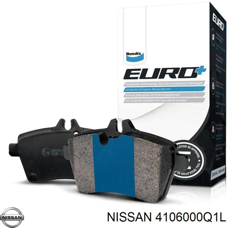 Купити 4106000Q1L Nissan/Infiniti Колодки гальмівні передні, дискові