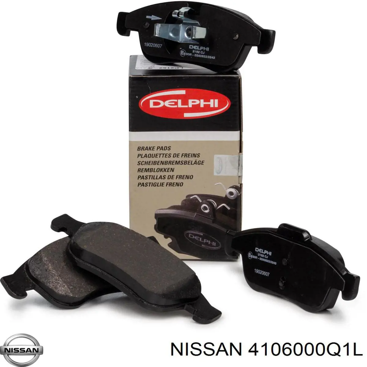 Передні тормозні колодки 4106000Q1L Nissan/Infiniti