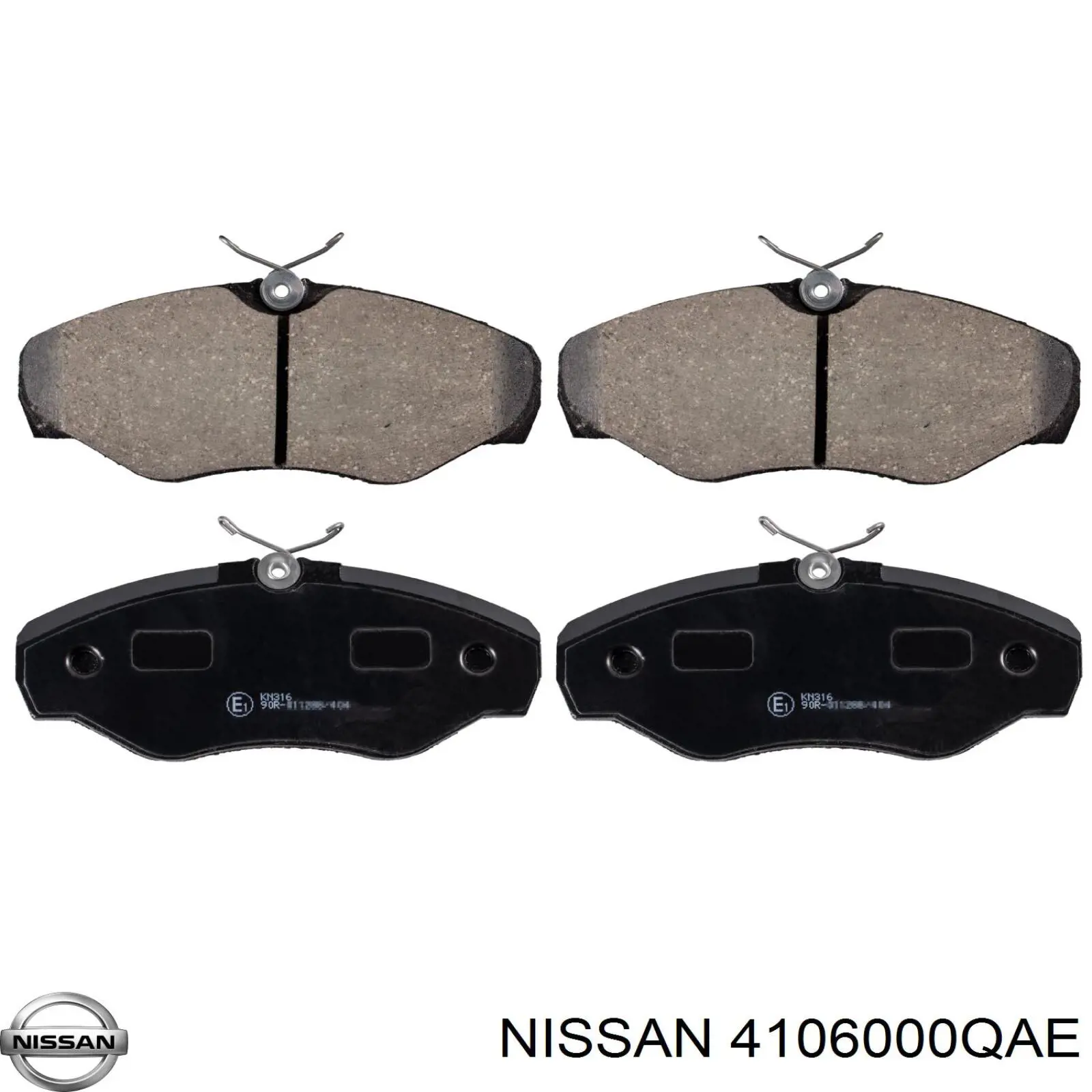 Колодки гальмівні передні, дискові 4106000QAE Nissan