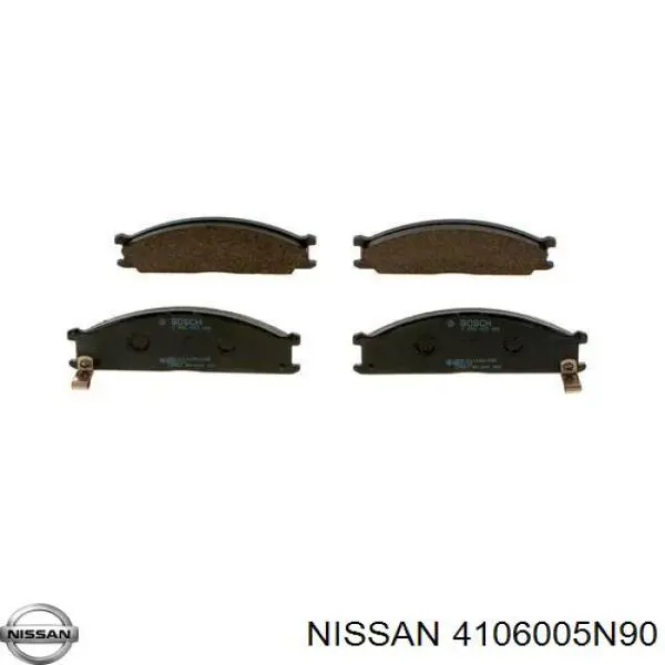 Колодки гальмівні передні, дискові 4106005N90 Nissan