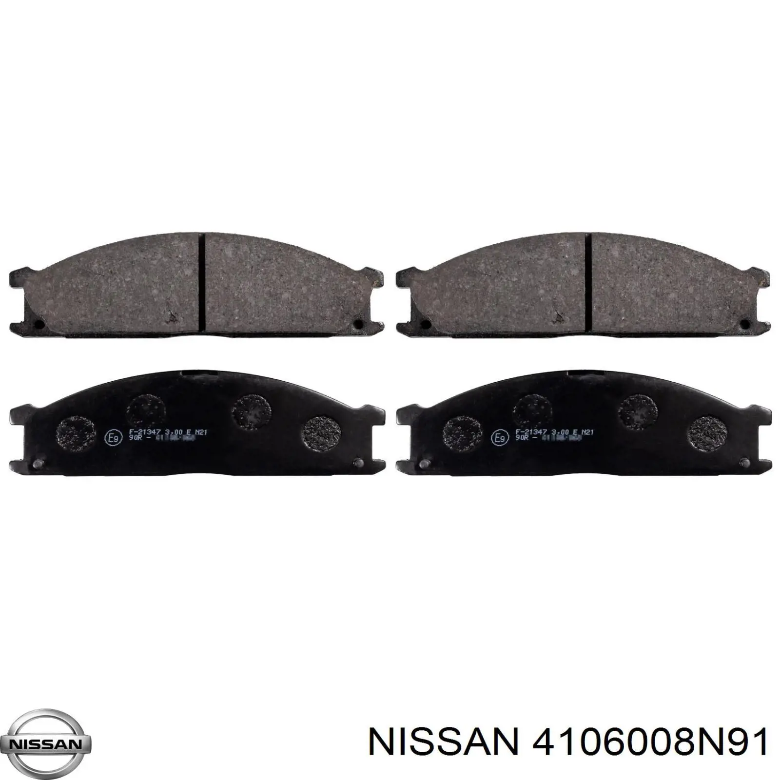 Колодки гальмівні передні, дискові 4106008N91 Nissan