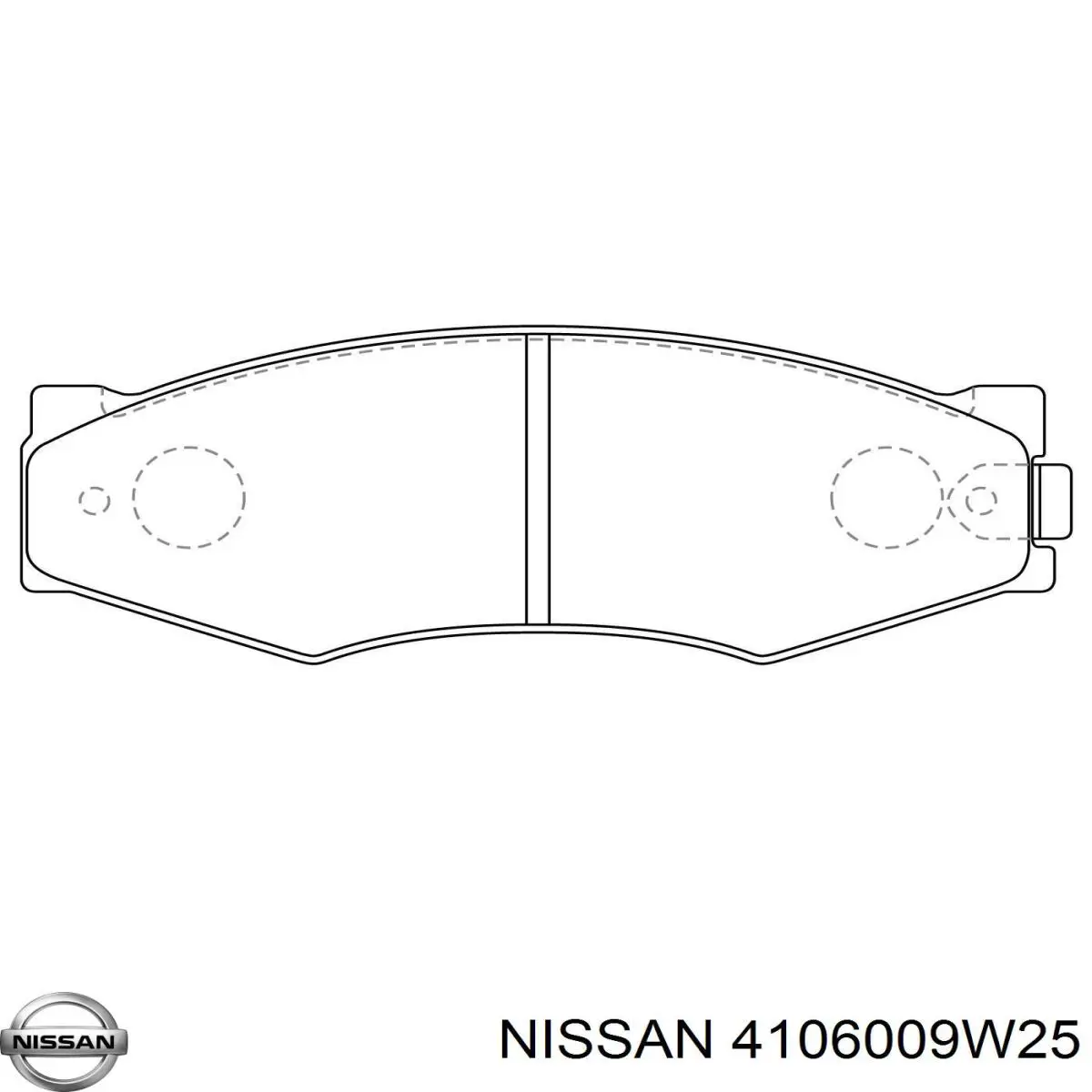 Передні тормозні колодки 4106009W25 Nissan/Infiniti