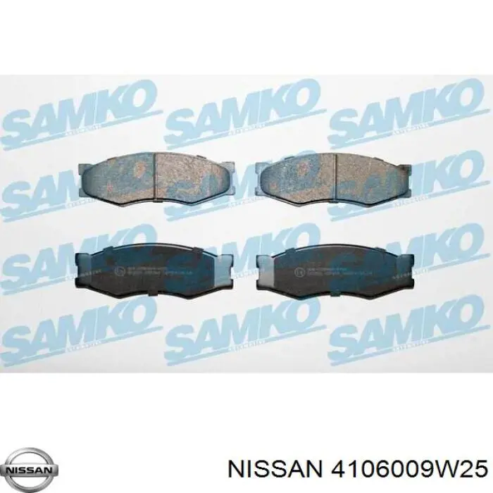 Гальмівні колодки Nissan/Infiniti 4106009W25 ціна, від 15.38 USD