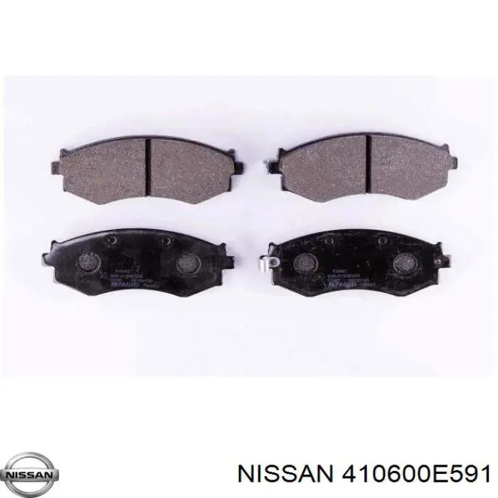 Купити 410600E591 Nissan/Infiniti Колодки гальмівні передні, дискові