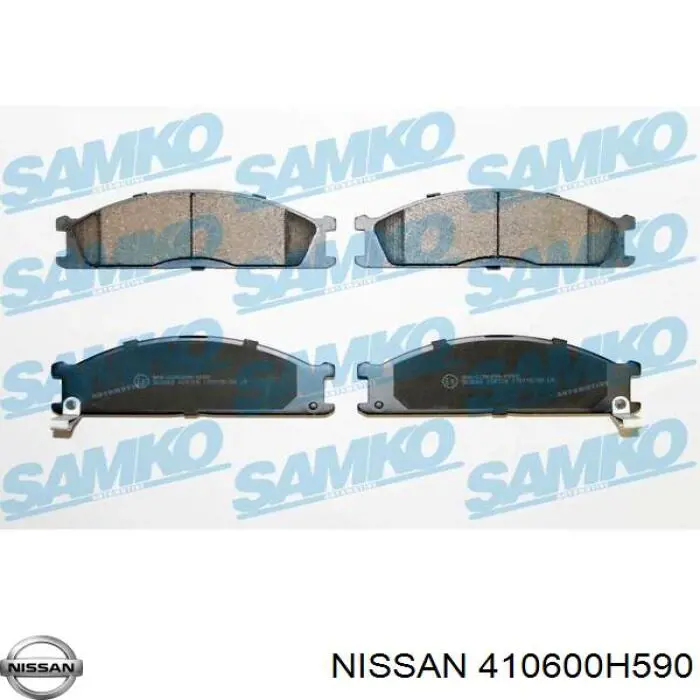 Колодки гальмівні передні, дискові 410600H590 Nissan