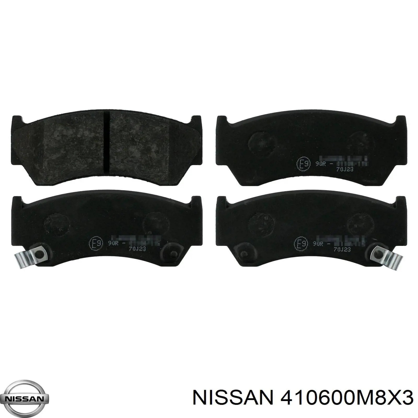 410600M8X3 Nissan колодки гальмівні передні, дискові