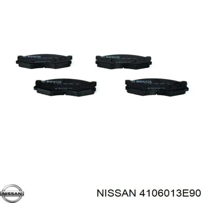 Передні тормозні колодки 4106013E90 Nissan/Infiniti